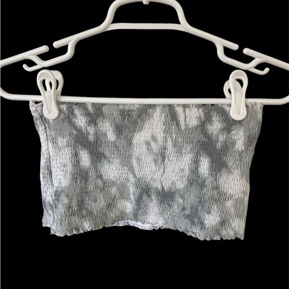 PINK Victoria's Secret Tops - PINK brand tube top - gray and white